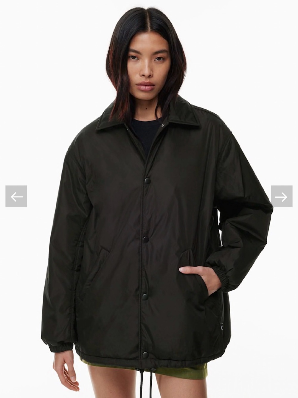 TNA Black Coaches Jacket